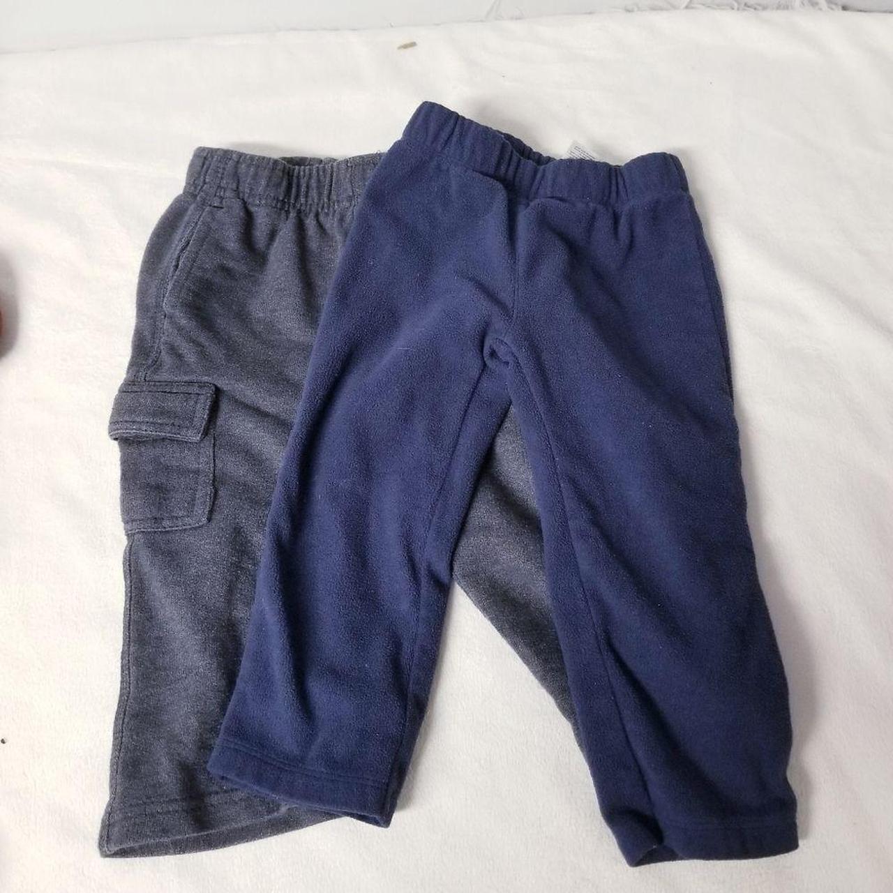 Blue little boy sweat pants 2 pair size 18 months,... - Depop