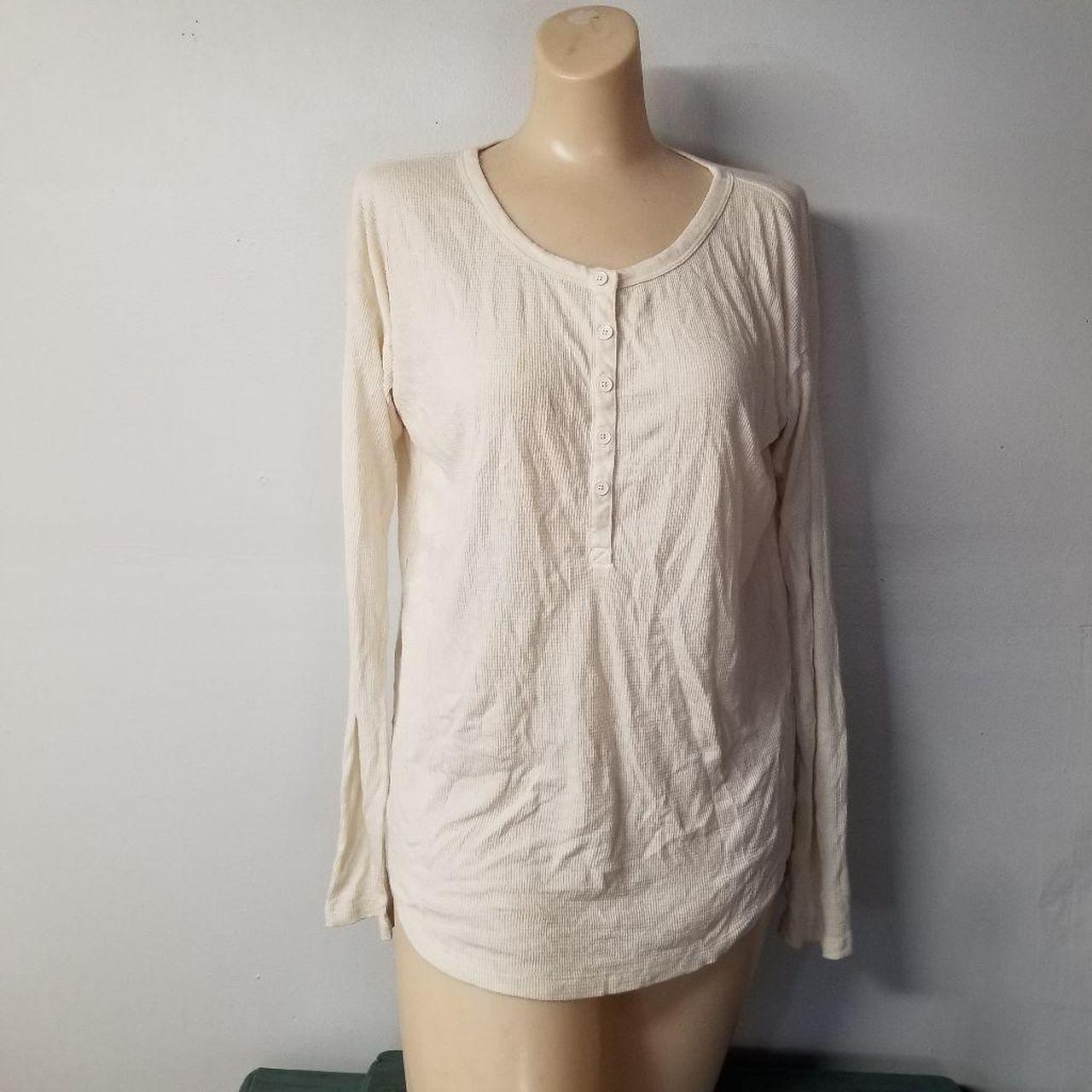 Y2k long sleeve ribbed top small s Condition,... - Depop