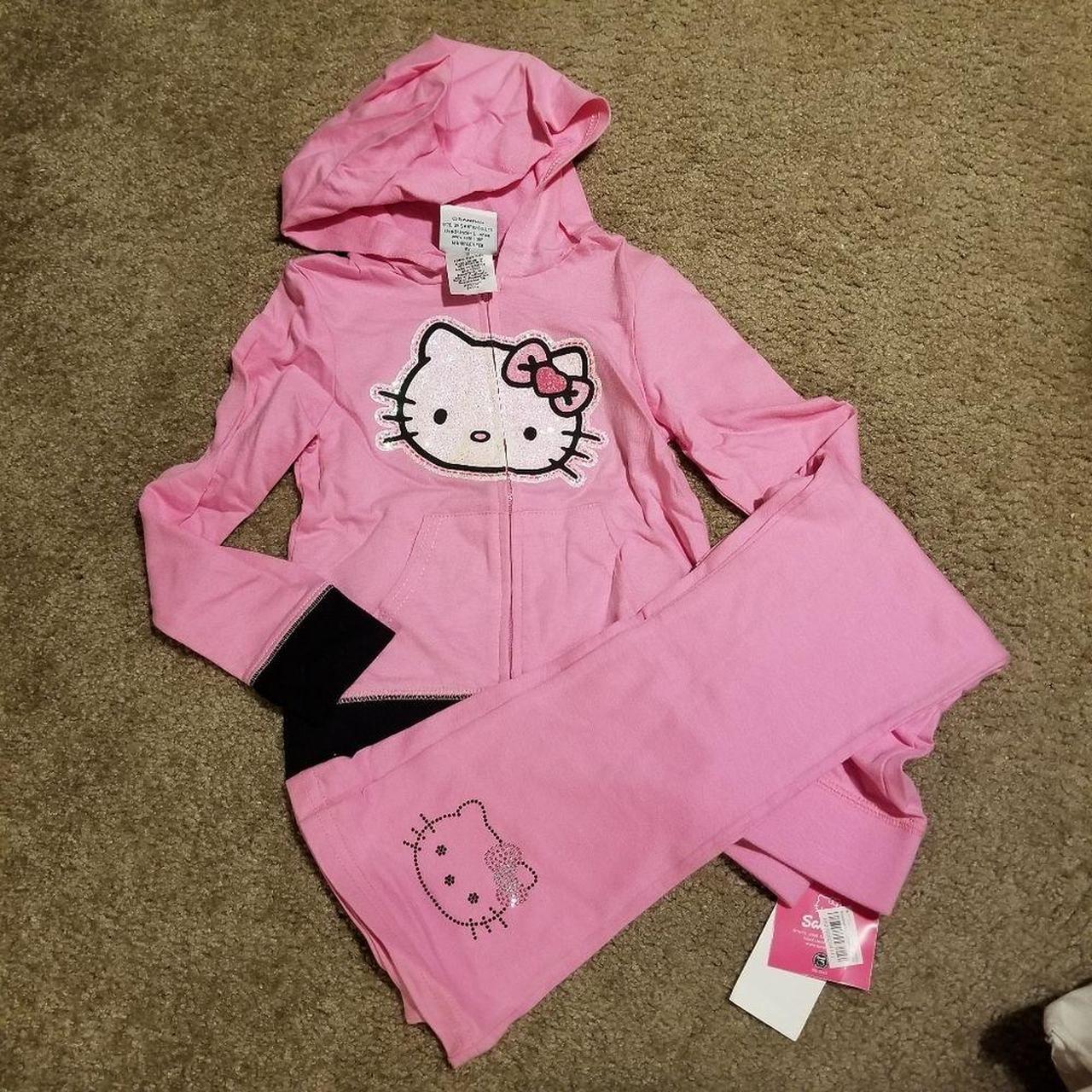 Hello kitty jumpsuit pink kids size 5 little girls... Depop