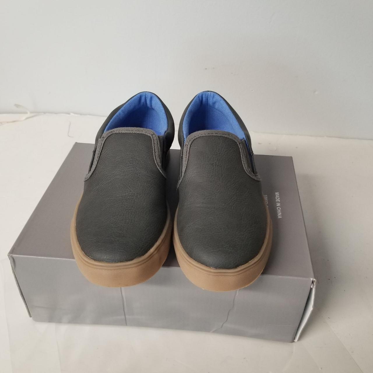 London Fog boys youth shoes size 1 gray rubber slip... Depop