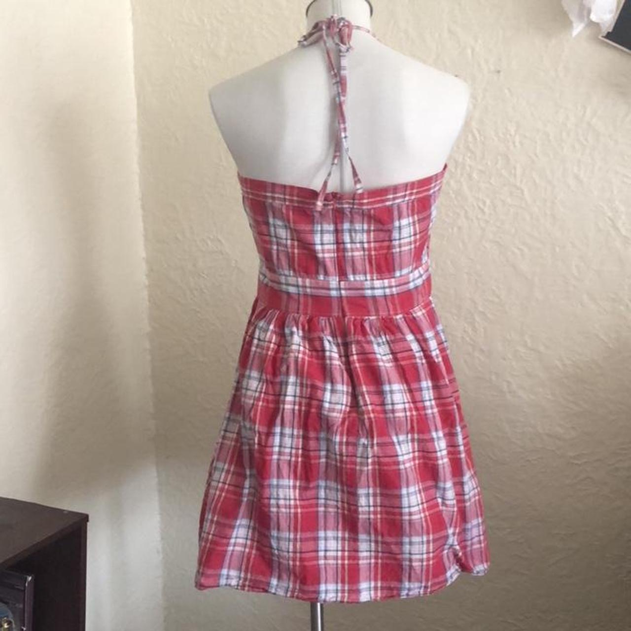 Forever 21 Red White Blue Plaid Country Halter Sun... - Depop