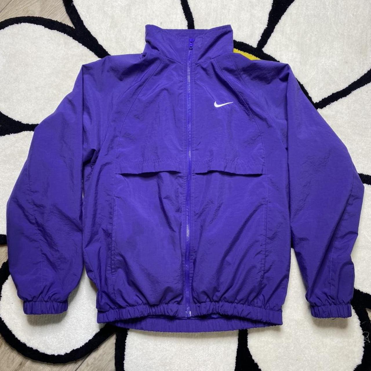 vintage nike purple windbreaker jacket