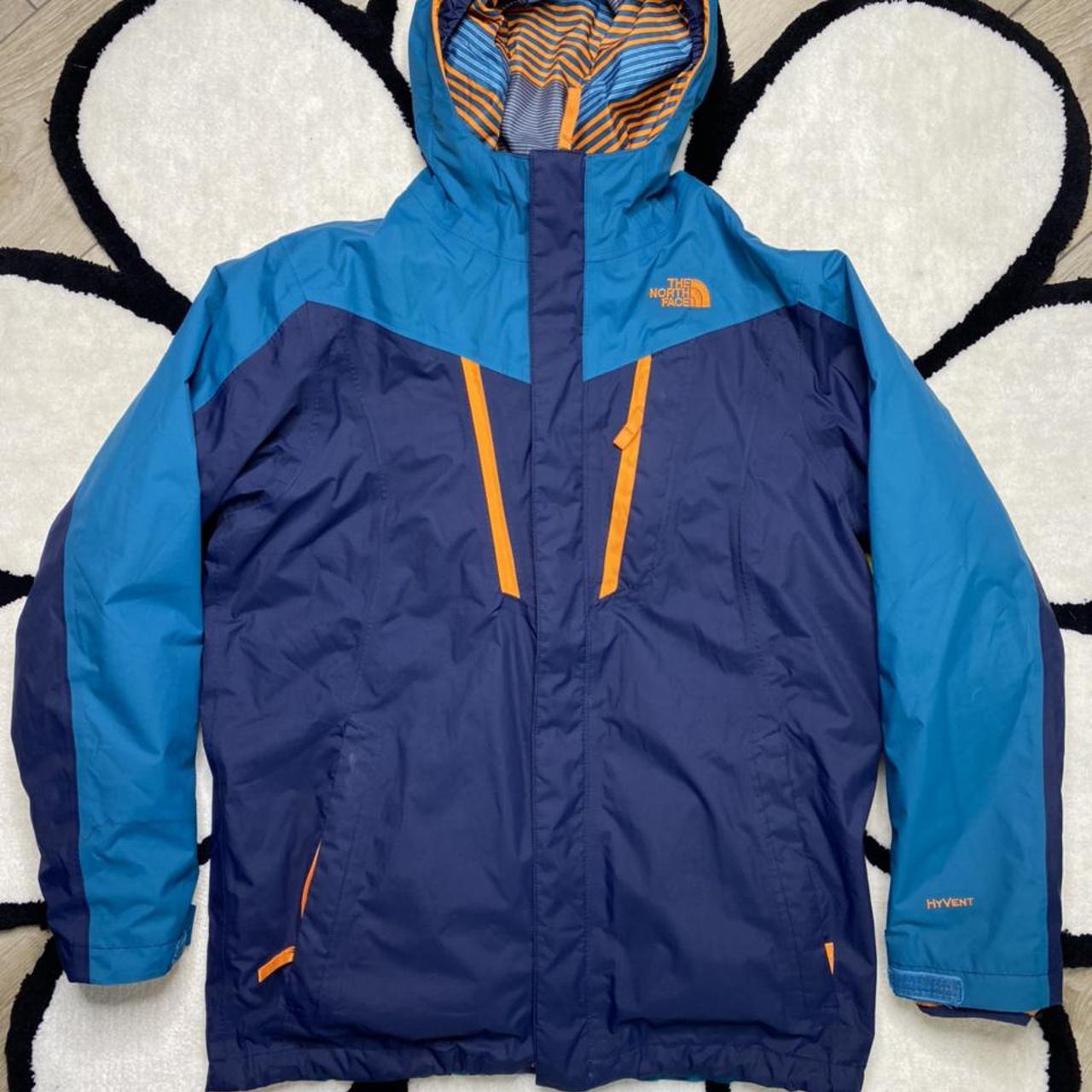 North face blue and orange clearance jacket