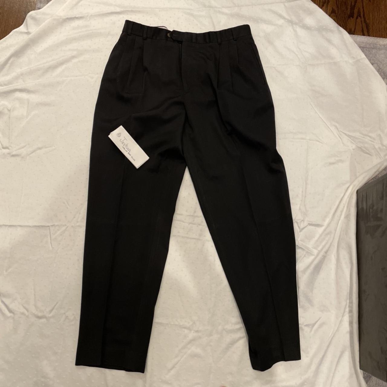 Pierre Cardin Men's Black Trousers | Depop