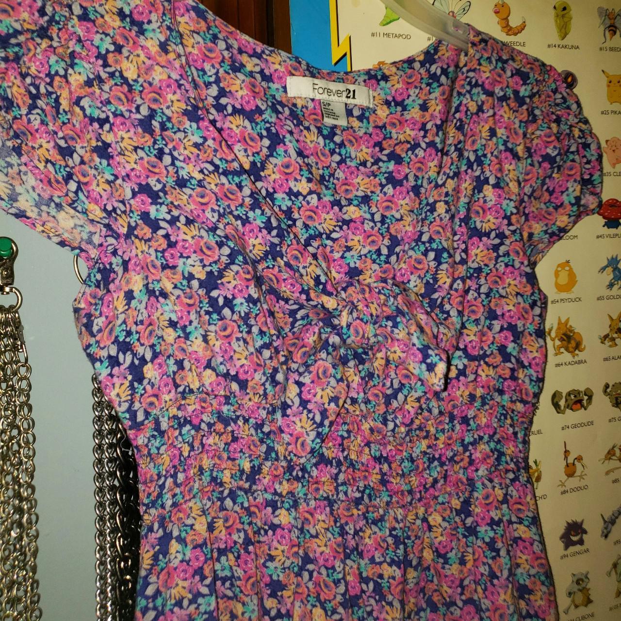 Forever 21 Women's Pink and Purple Dress (2)