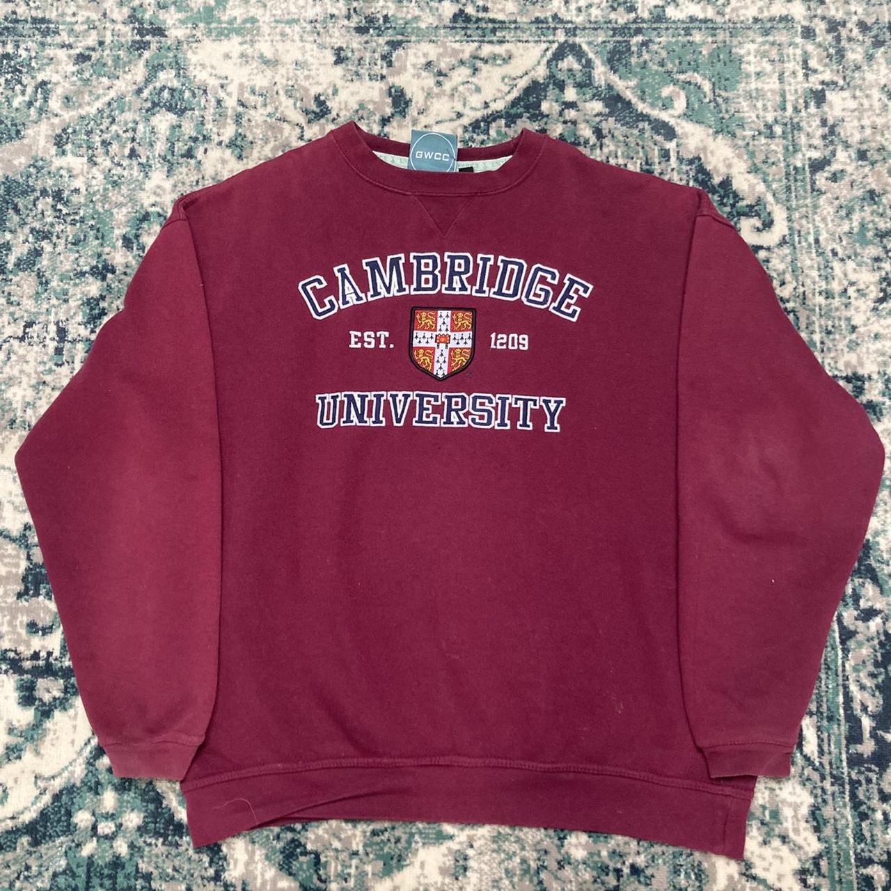 Maroon Official Cambridge University Sweatshirt 
