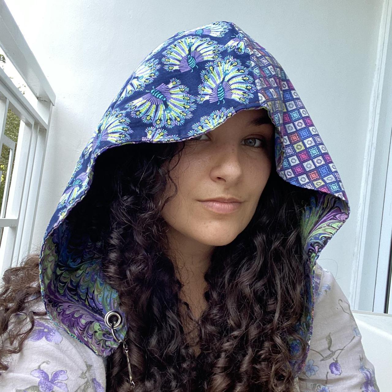 Handmade reversible hood. I did not make this. I... Depop