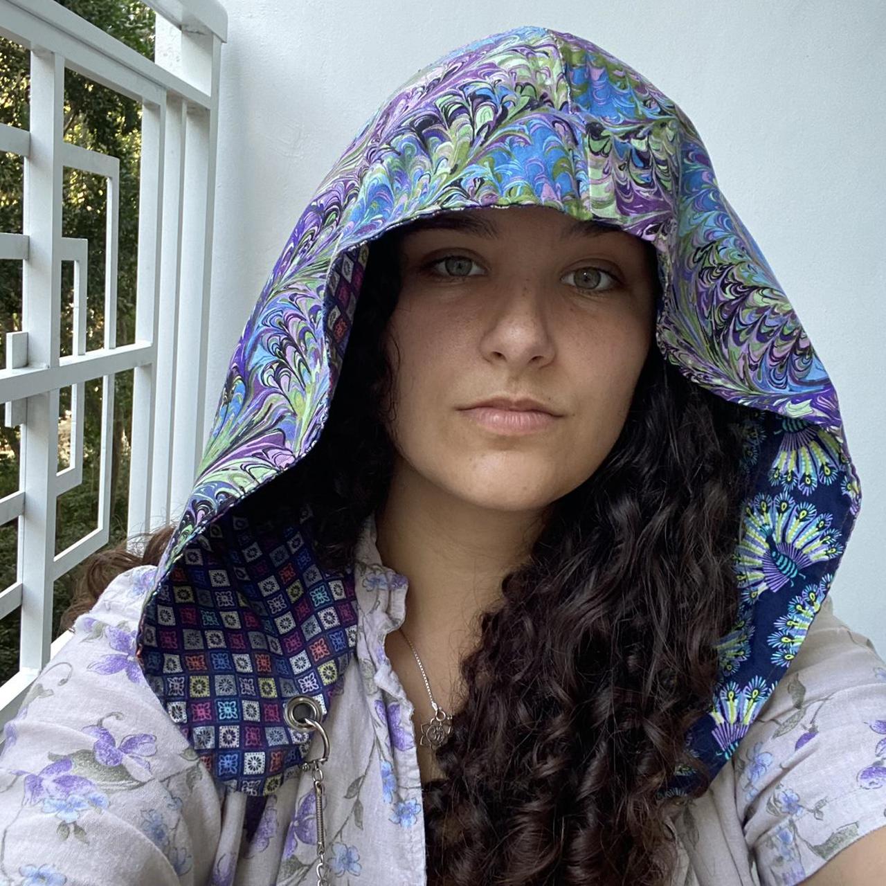 Handmade reversible hood. I did not make this. I... Depop