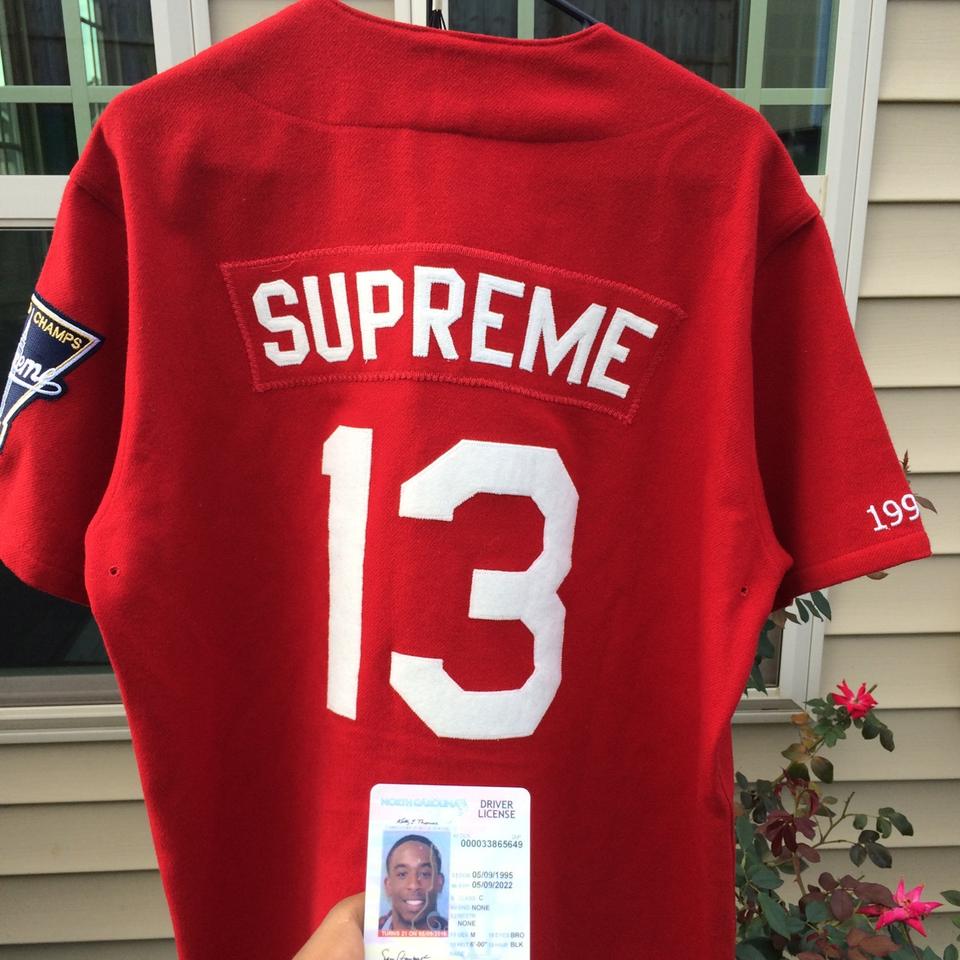 supreme football jersey