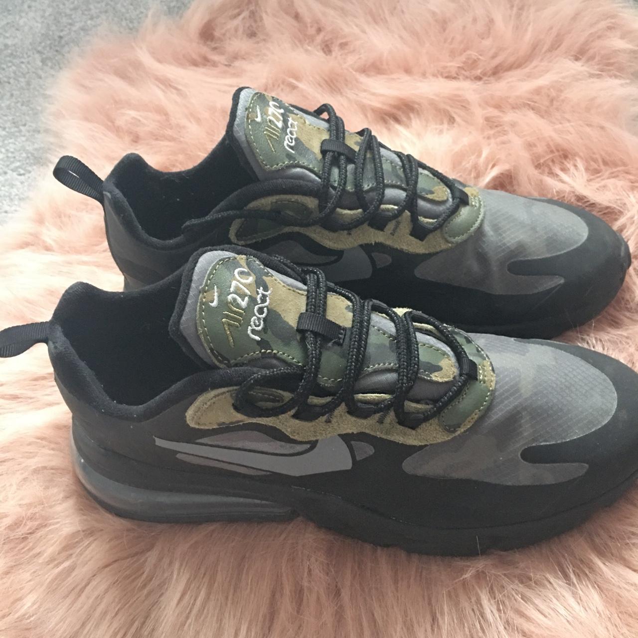 Nike 270 react camo best sale