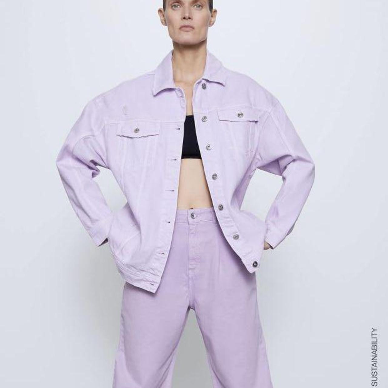 lilac jacket zara