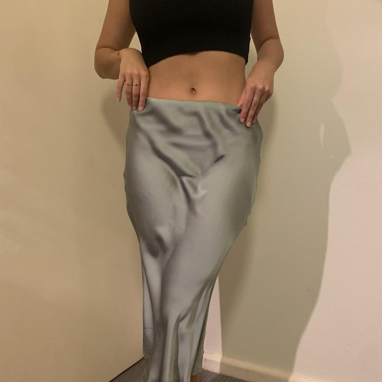 GLASSONS satin slip skirt 🍄worn once 🍄can be... Depop