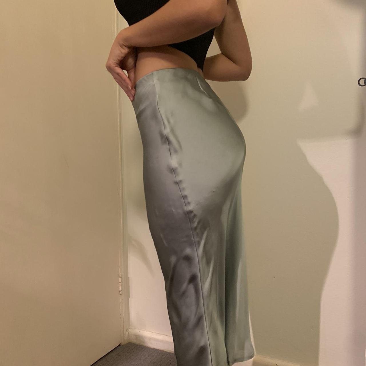 GLASSONS satin slip skirt 🍄worn once 🍄can be... Depop