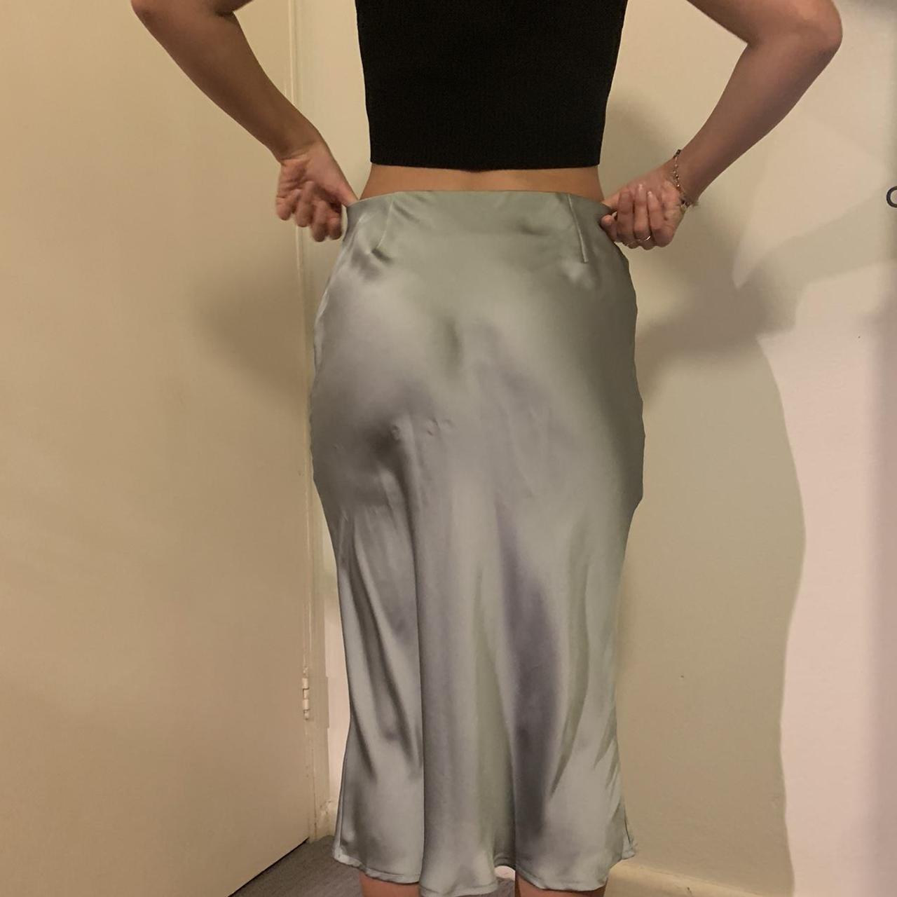 GLASSONS satin slip skirt 🍄worn once 🍄can be... Depop