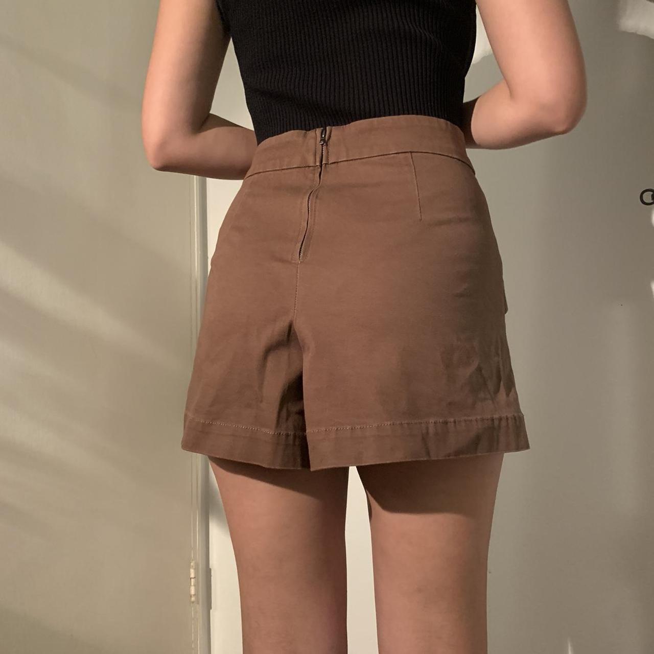 SEED brown cotton shorts 🐻 super comfy and stretchy... - Depop
