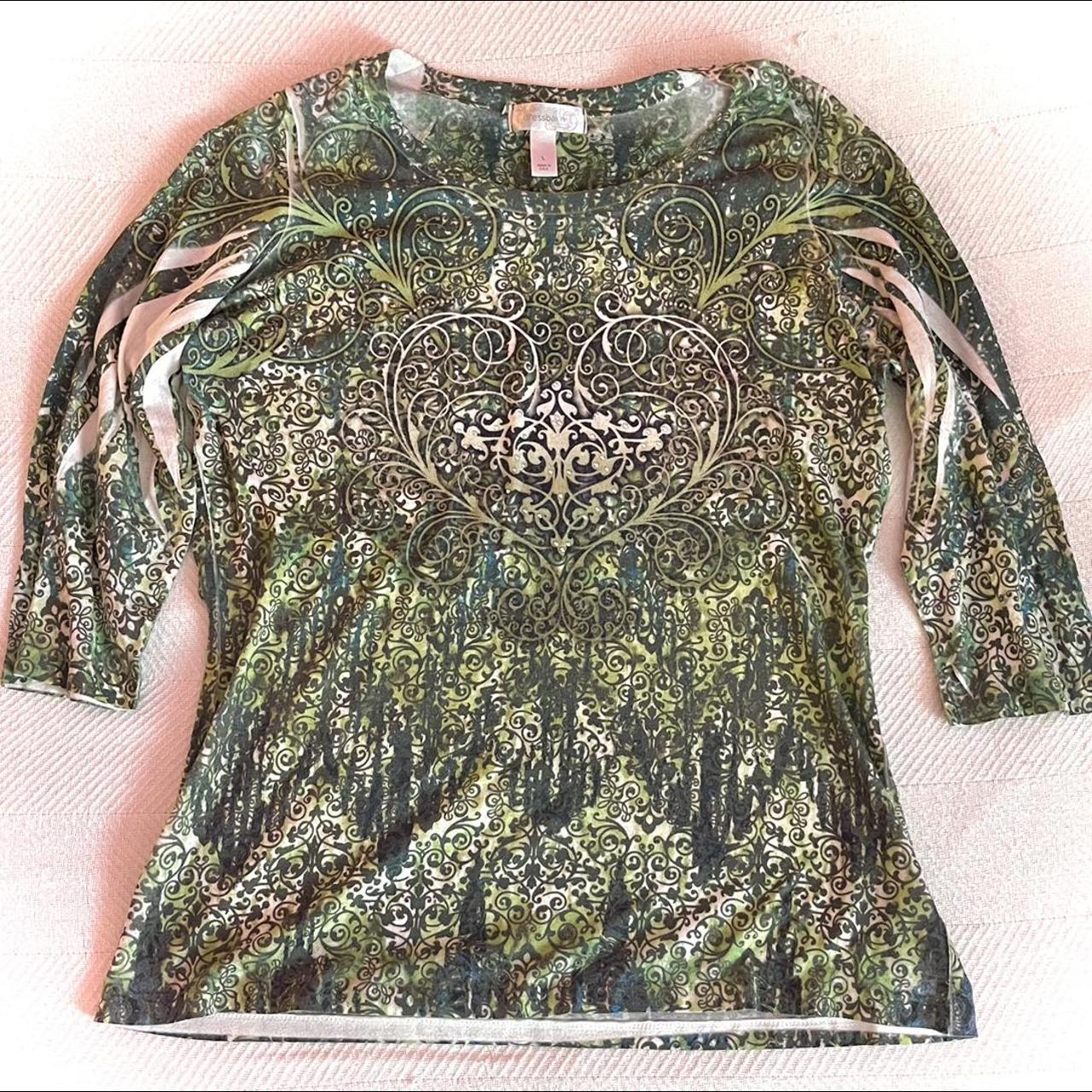 forest-green-shirt-by-brand-dressbarn-i-love-depop