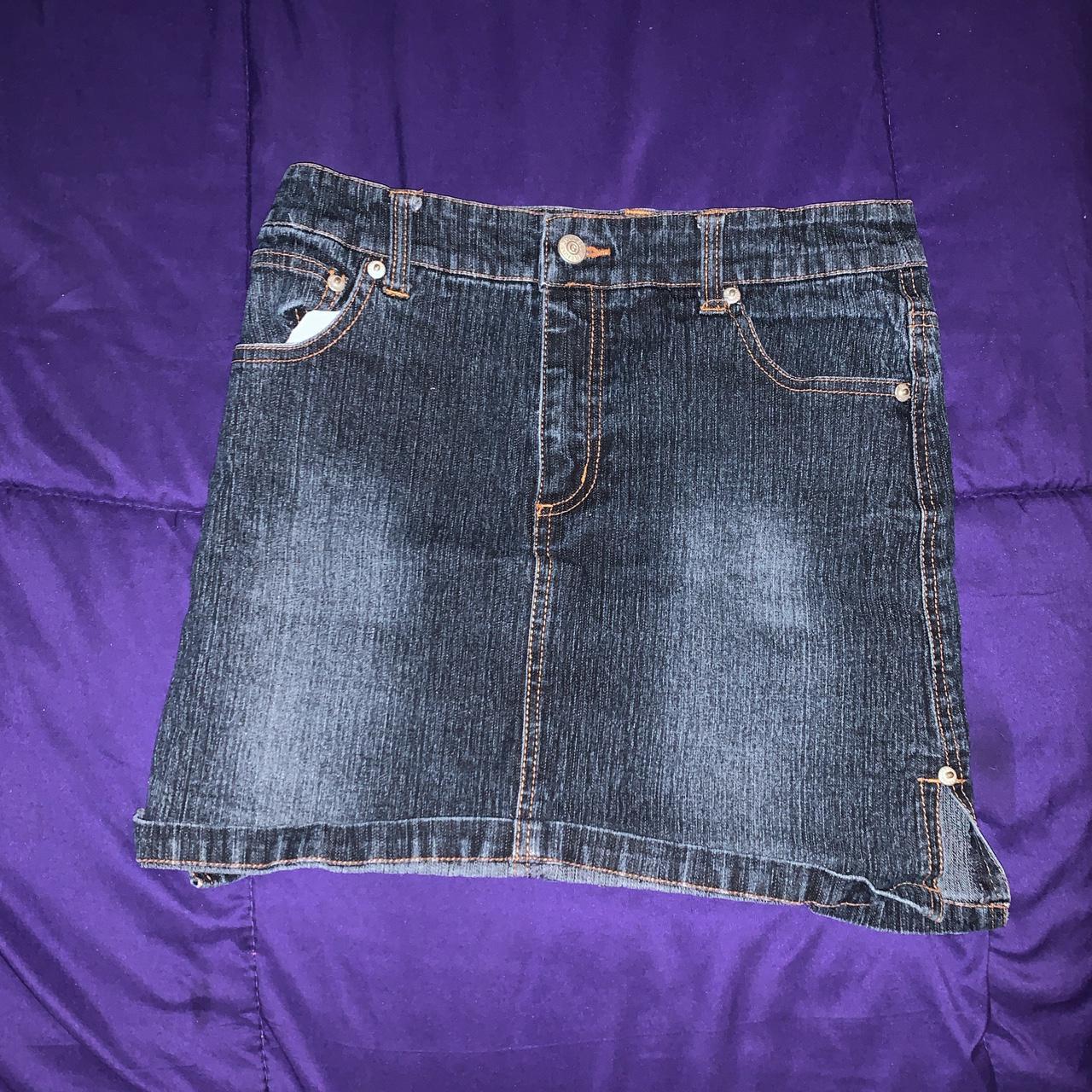 Goddess Dark Denim Jean Skirt Size 56 Denim Depop 3356