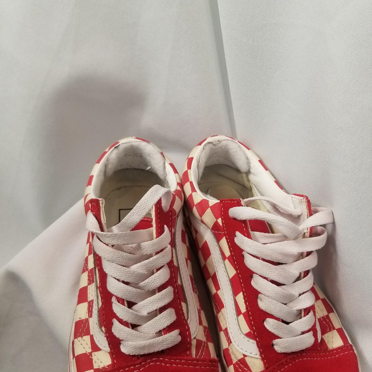 Red and White Checkered Vans *red & white primary... Depop