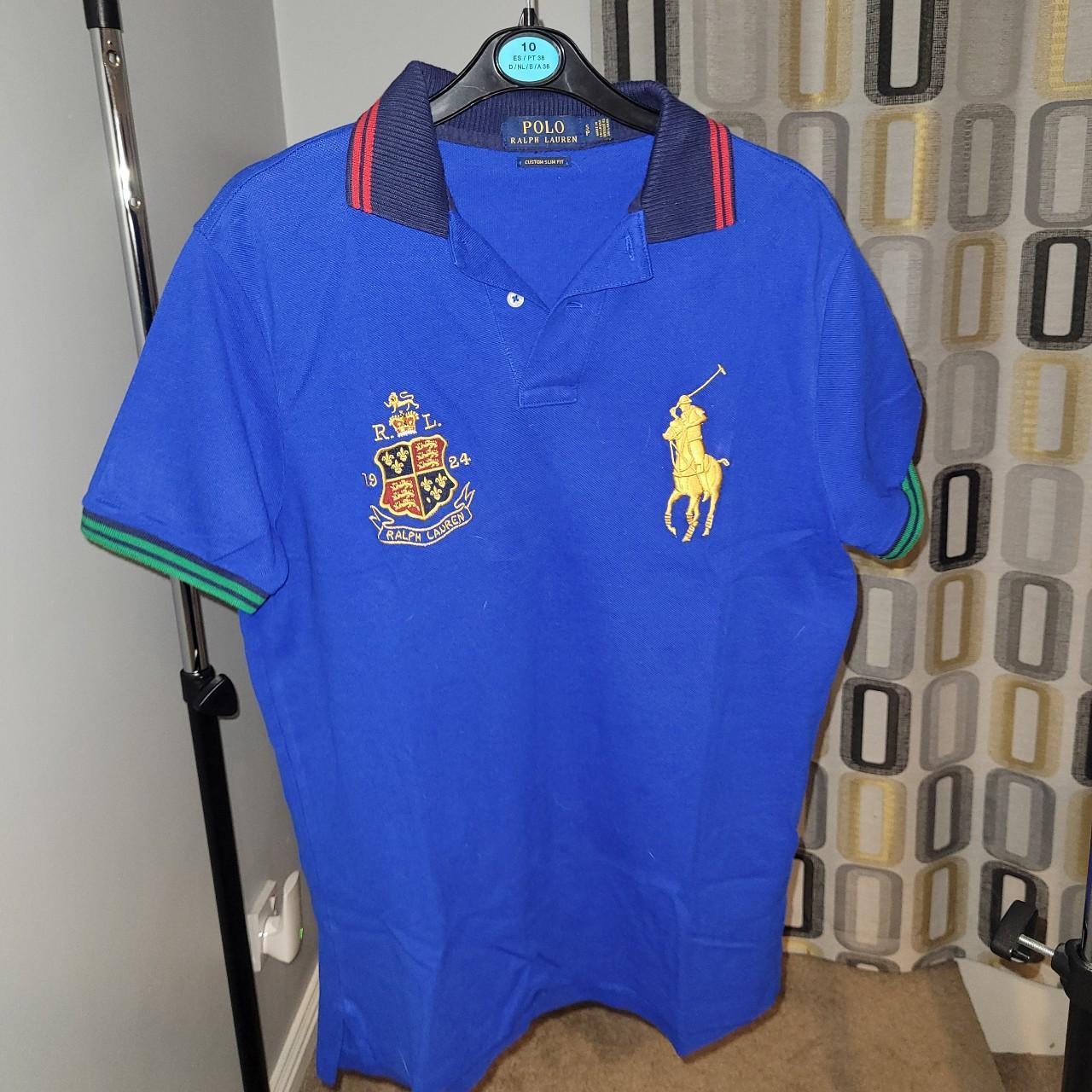 Ralph Lauren Men's Blue Polo-shirts | Depop