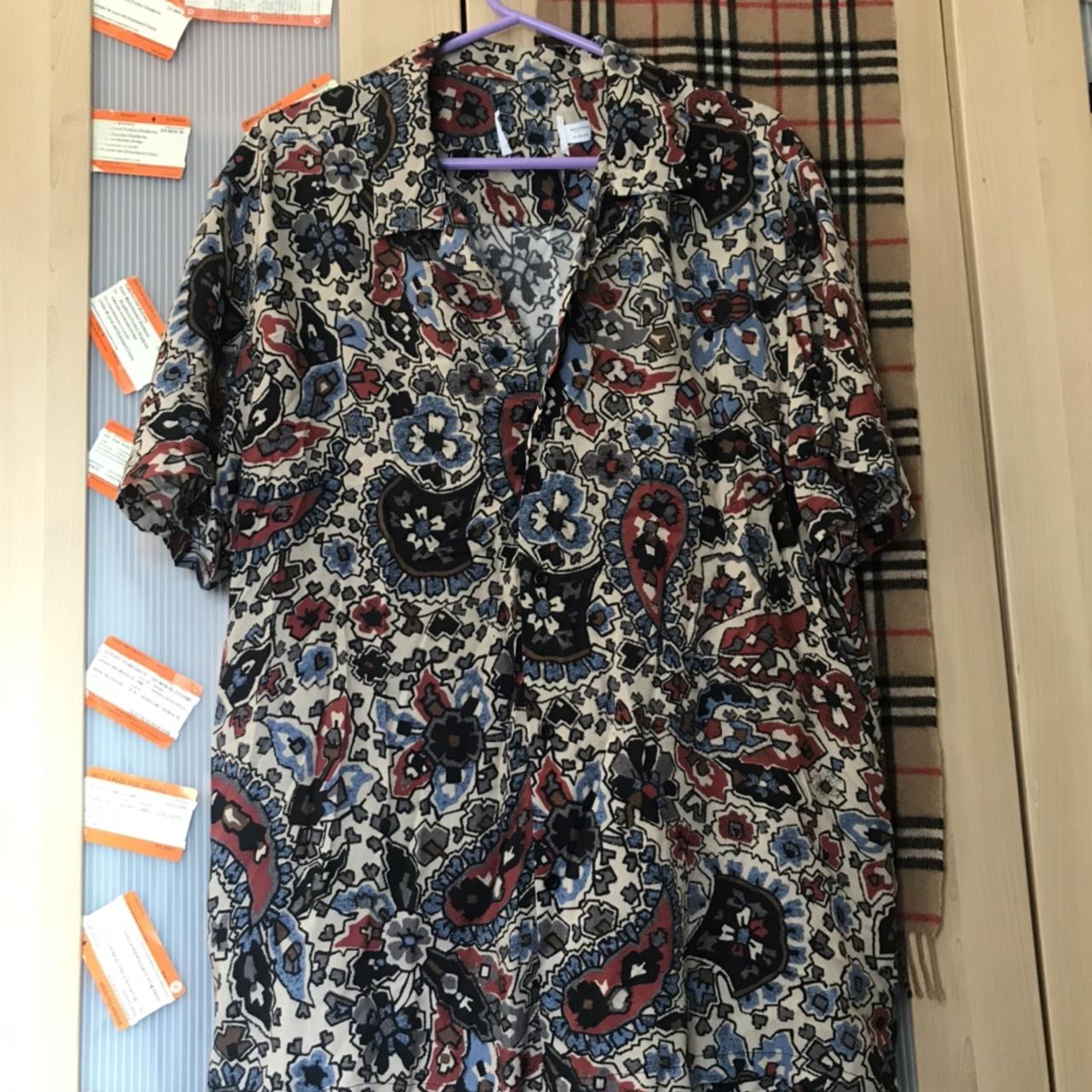 Topman open chest shirt Size large Nice thin... - Depop