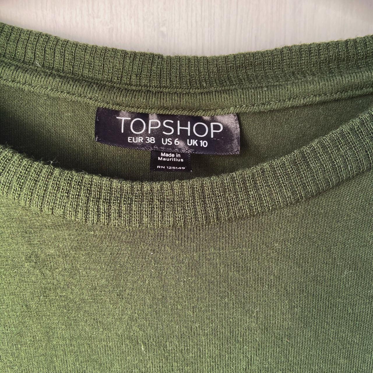 Topshop forest green crop top. Super soft and - Depop