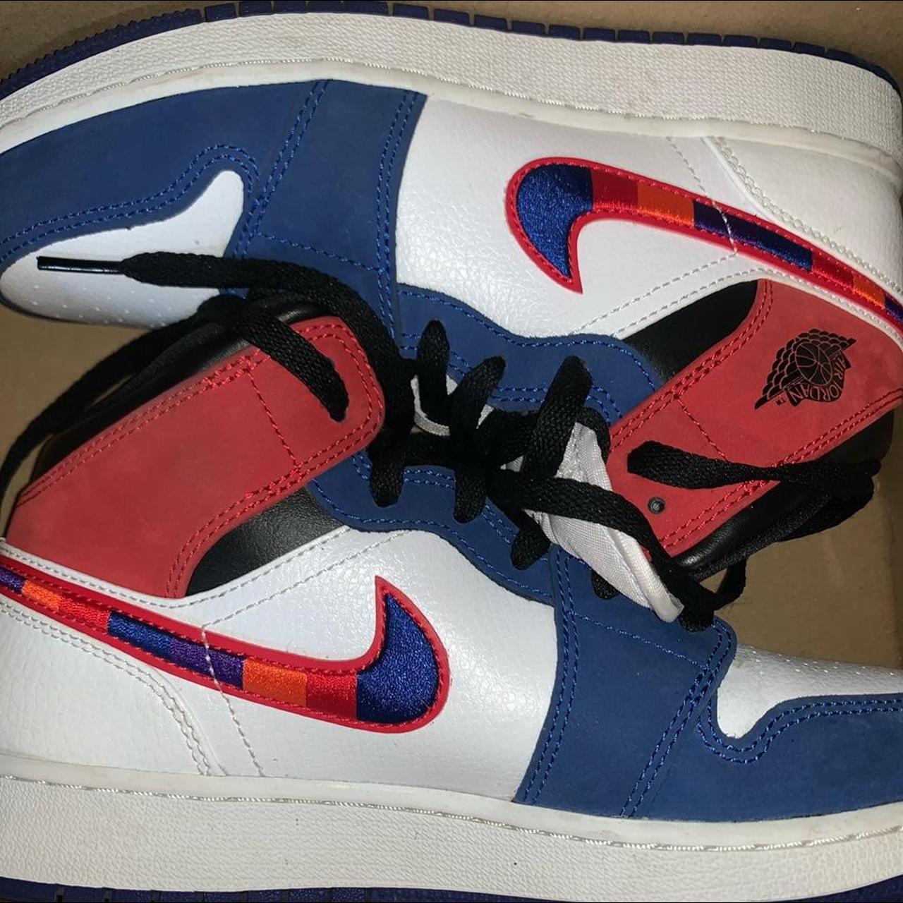 Multicolor swoosh cheap jordan 1