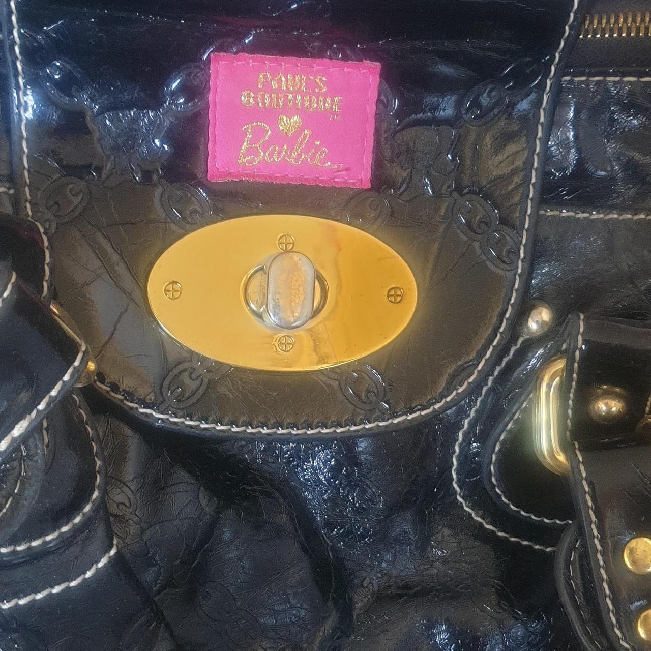 Paul's Boutique Women's Black and Pink Bag Depop