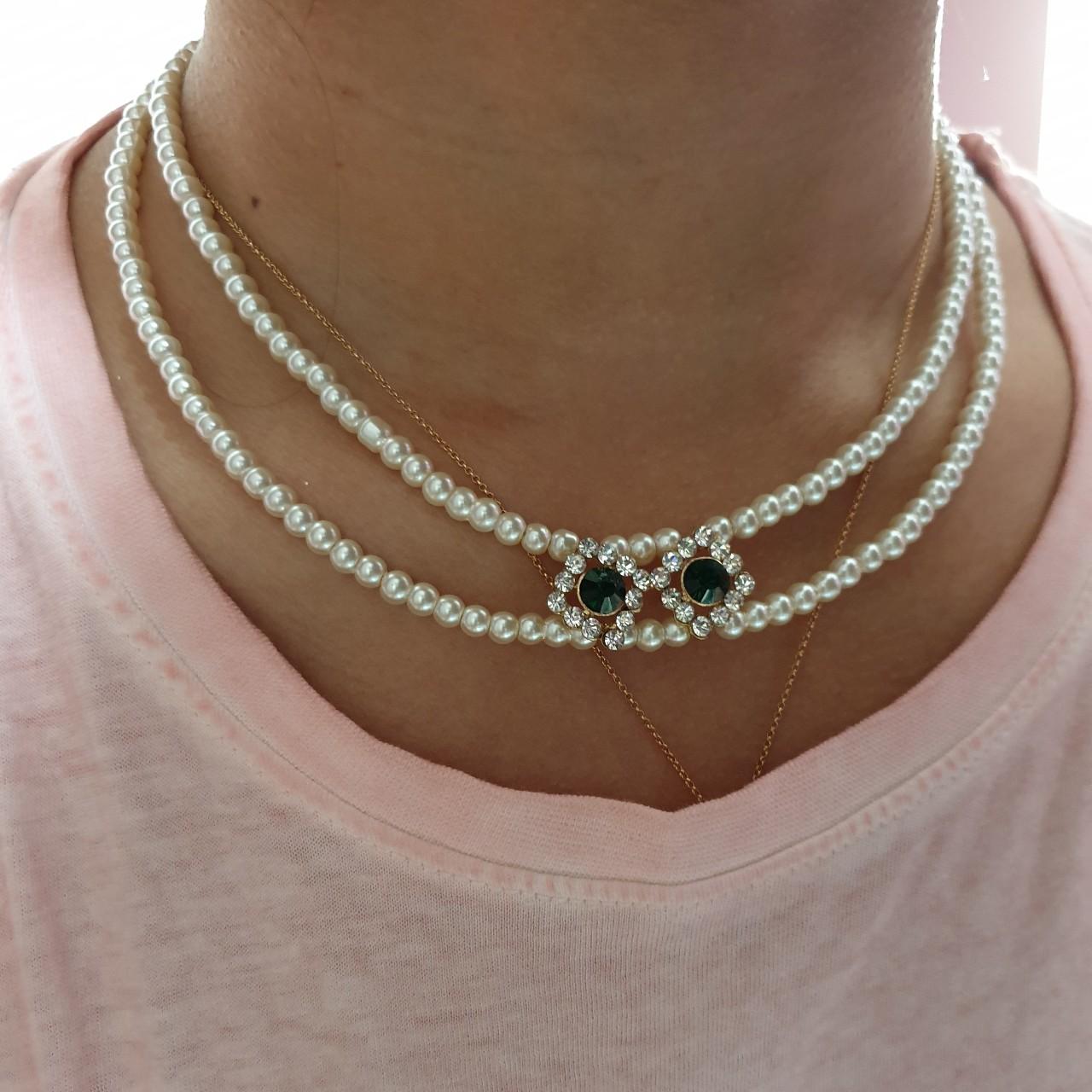 Depop pearl online necklace