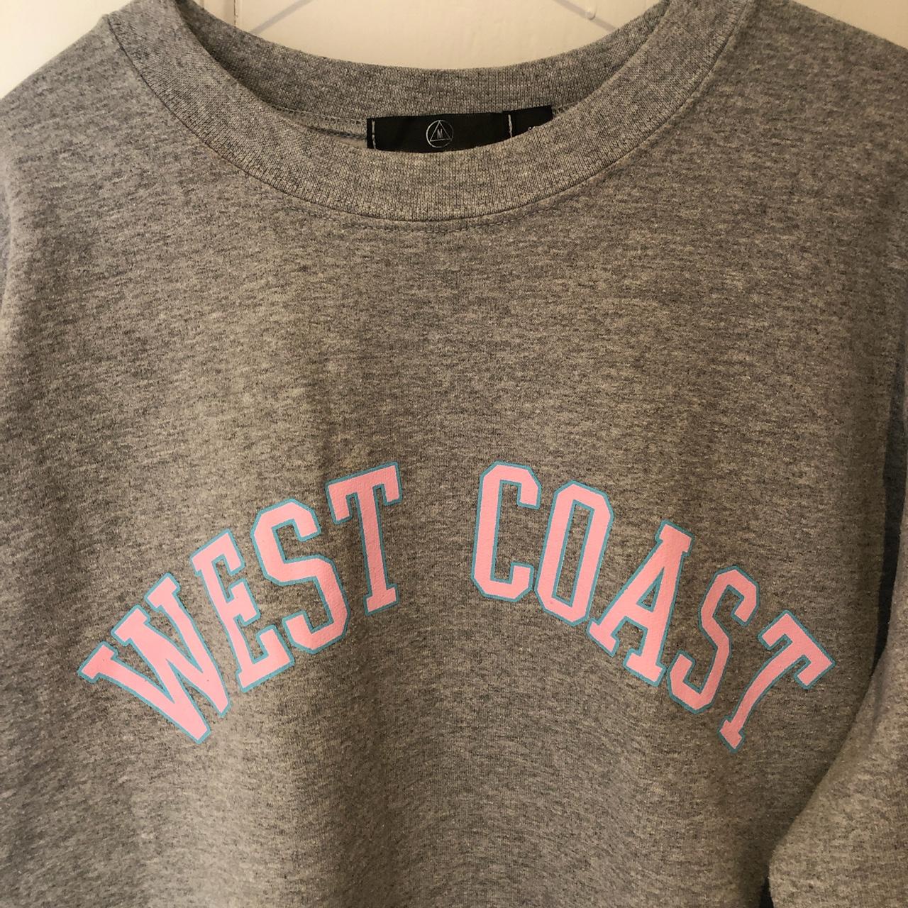 Missguided west coast sweatshirt sale