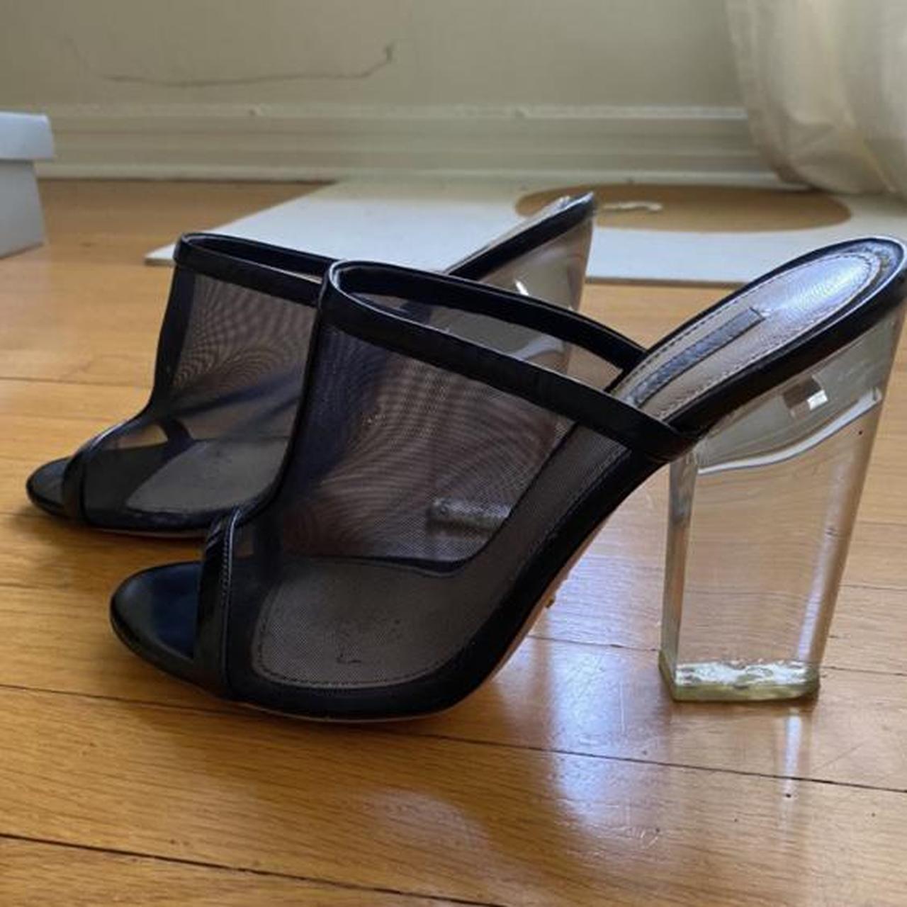 prada lucite heels