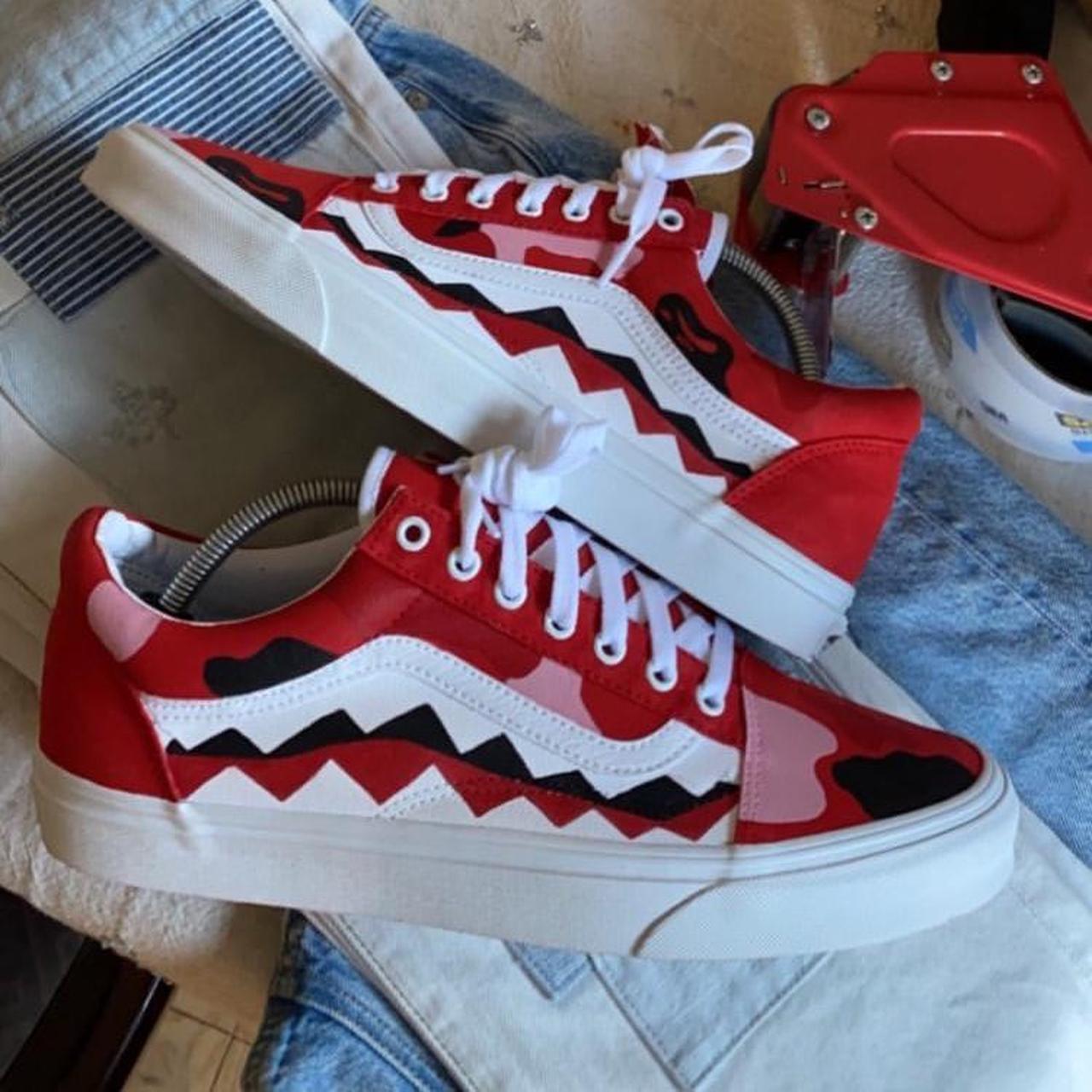 Custom BPE Shark Vans Base shoe Old skool Vans