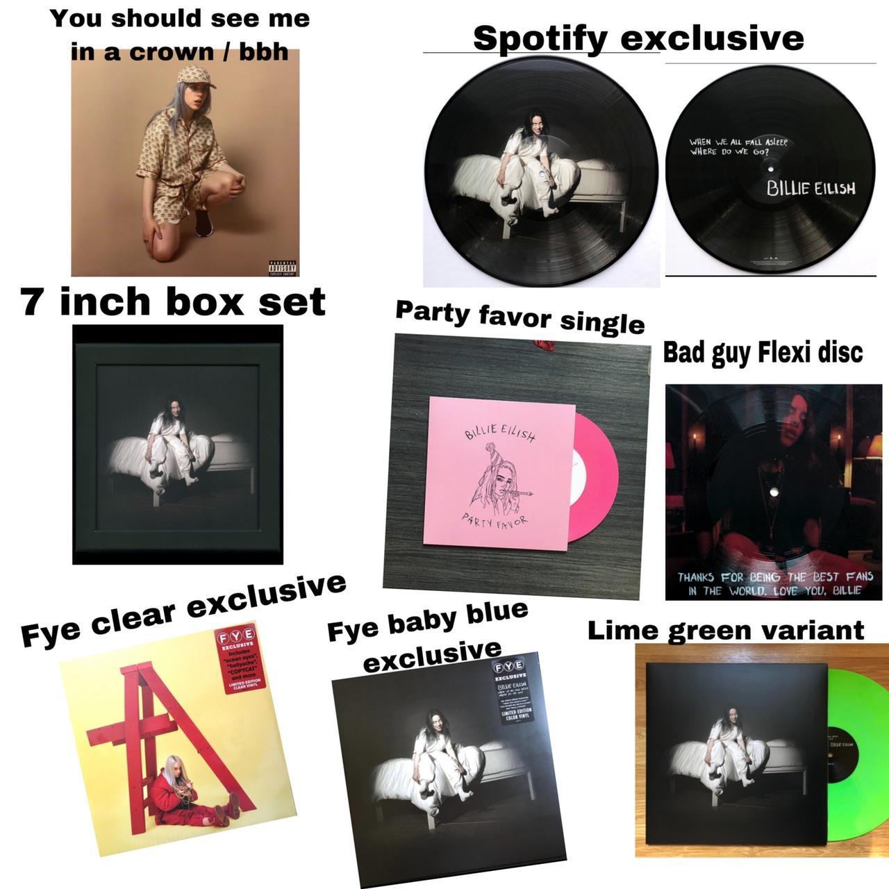 BILLIE EILISH VINYL RECORD ISOs !!! • looking to buy... - Depop