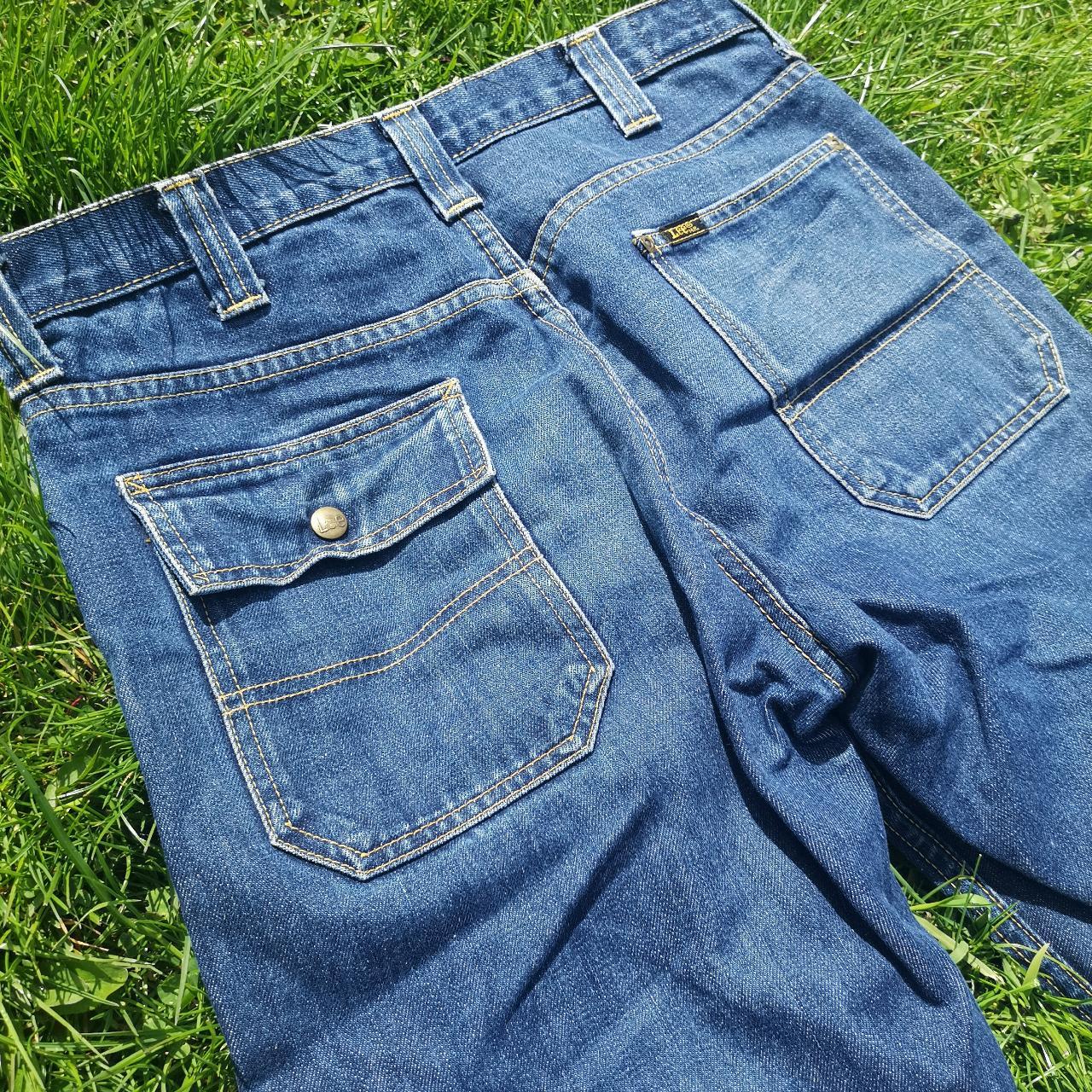 Vintage Lee straight leg carpenter style denim jeans... - Depop