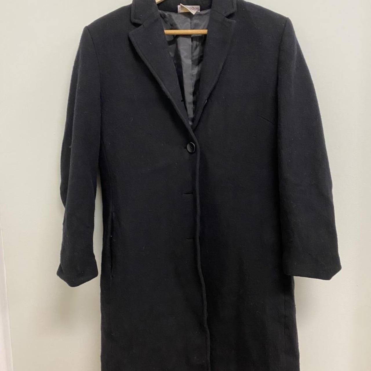 REPOP! Preloved wool coat marked a size 12 but would... - Depop