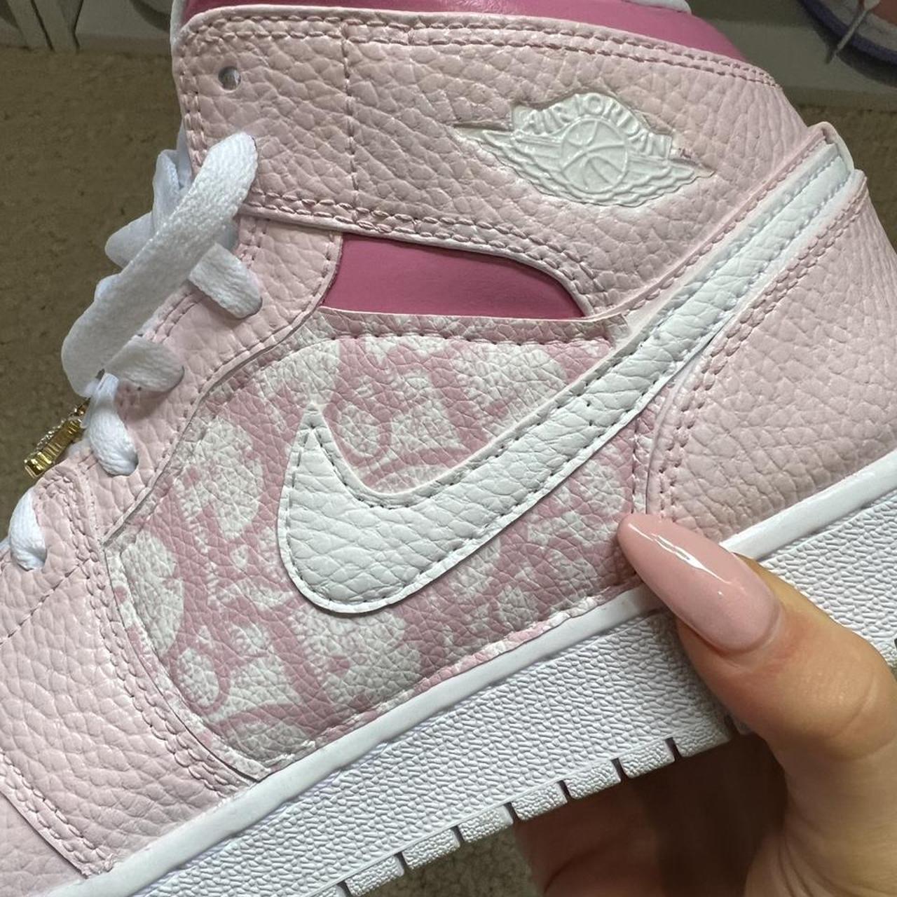 pink dior air jordan 1