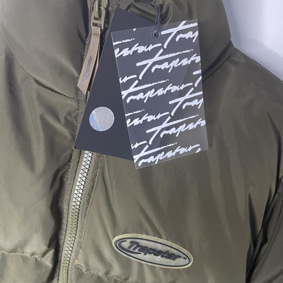 Trapstar ダウンジャケットLight Olive/Black 今なら送料無料