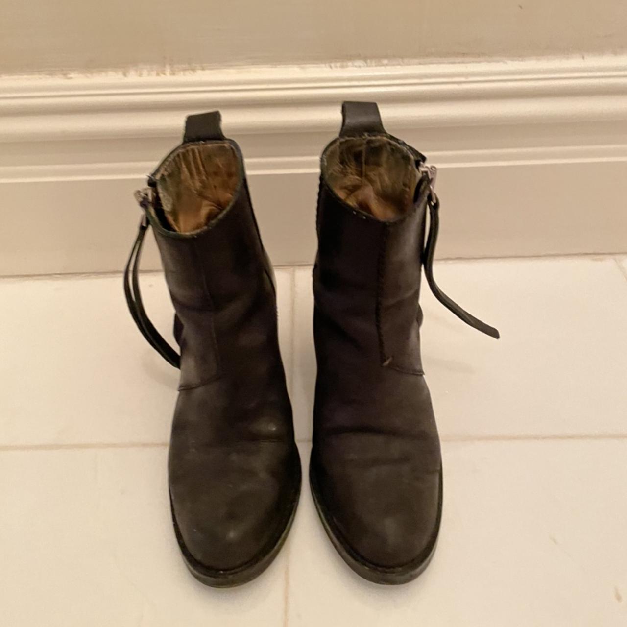 Selling my beloved Black Acne Pistol boots, size 35.... - Depop