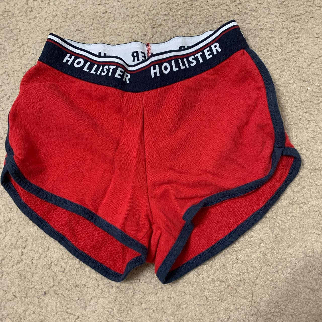 super cute red hollister shorts! prices are always... Depop
