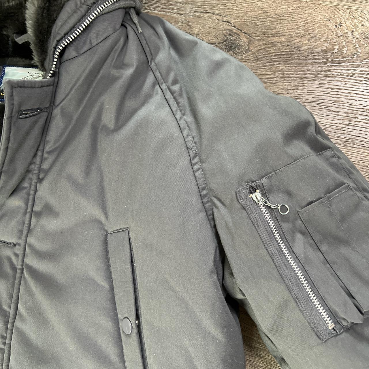 Vintage Fieldmaster Grey Puffer Sherpa Lined Hooded... - Depop