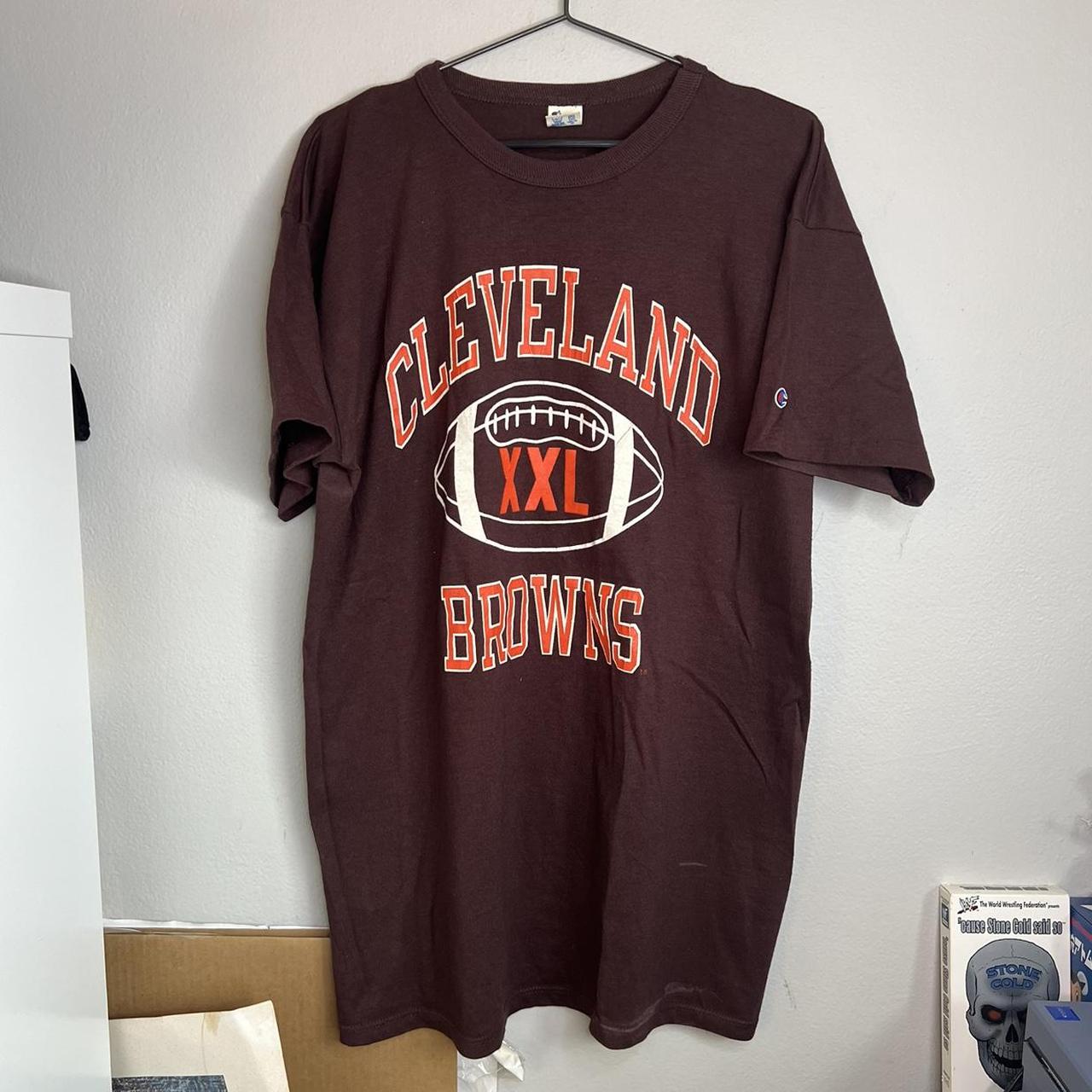 Vintage 80s CLEVELAND BROWNS T Shirt Football Mens Size L XL 