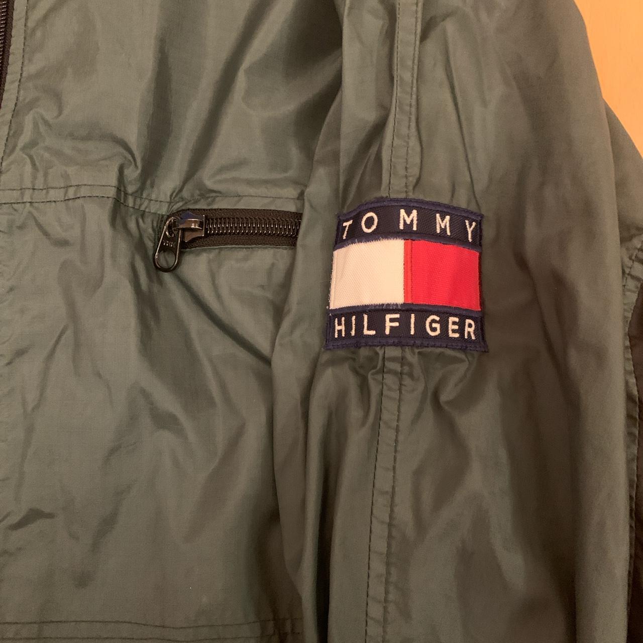 Vintage Tommy Hilfiger Windbreaker Jacket Coat Size... - Depop