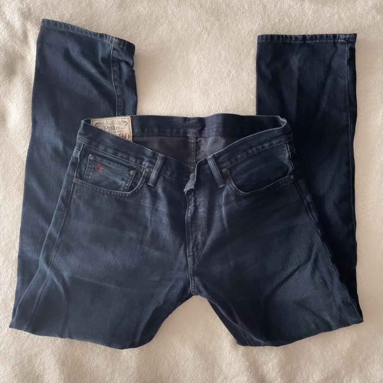 Polo Ralph Lauren Men’s dark wash denim jeans size... - Depop