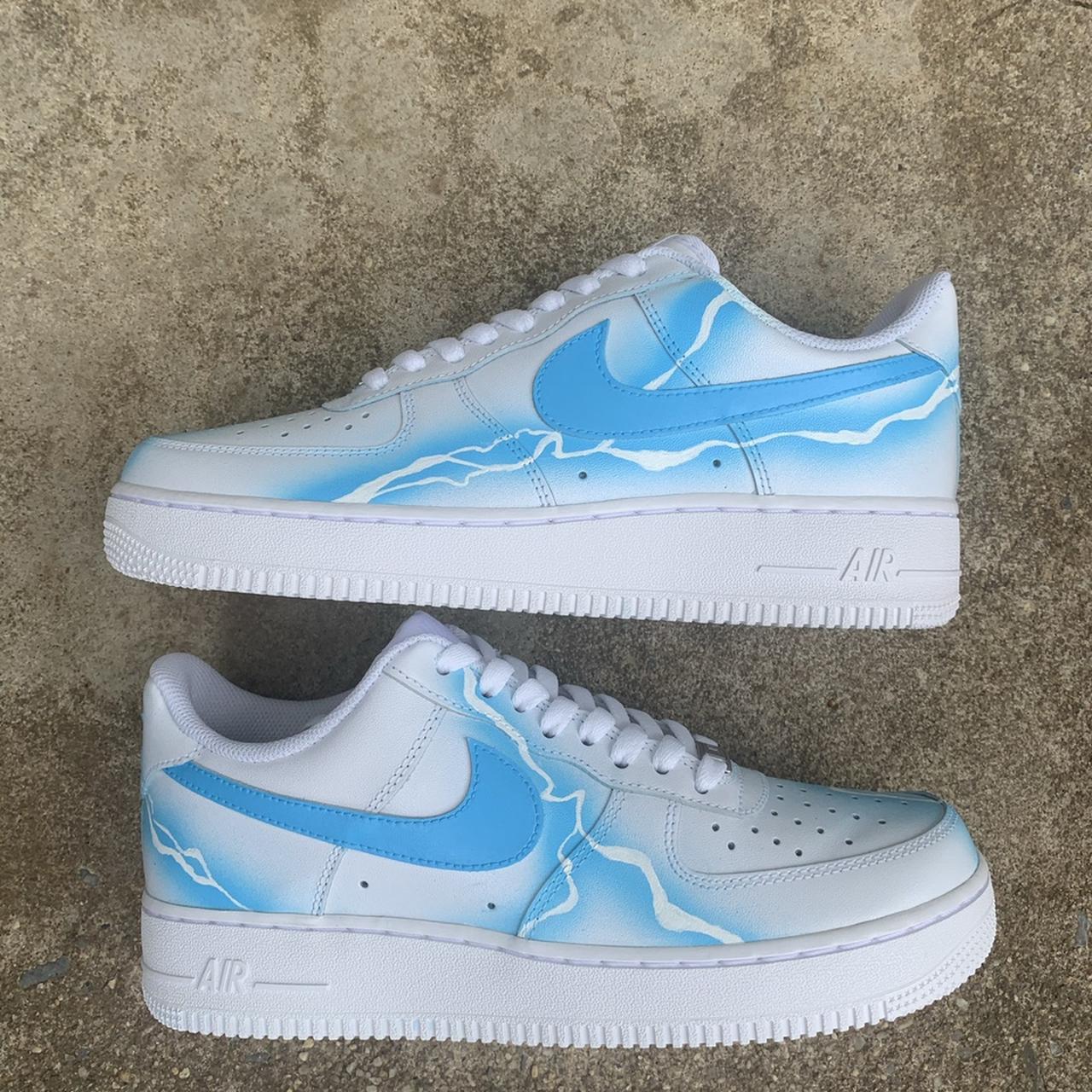 CUSTOM AF1 ELECTRIC LIGHTNING + All shoes are Made... - Depop