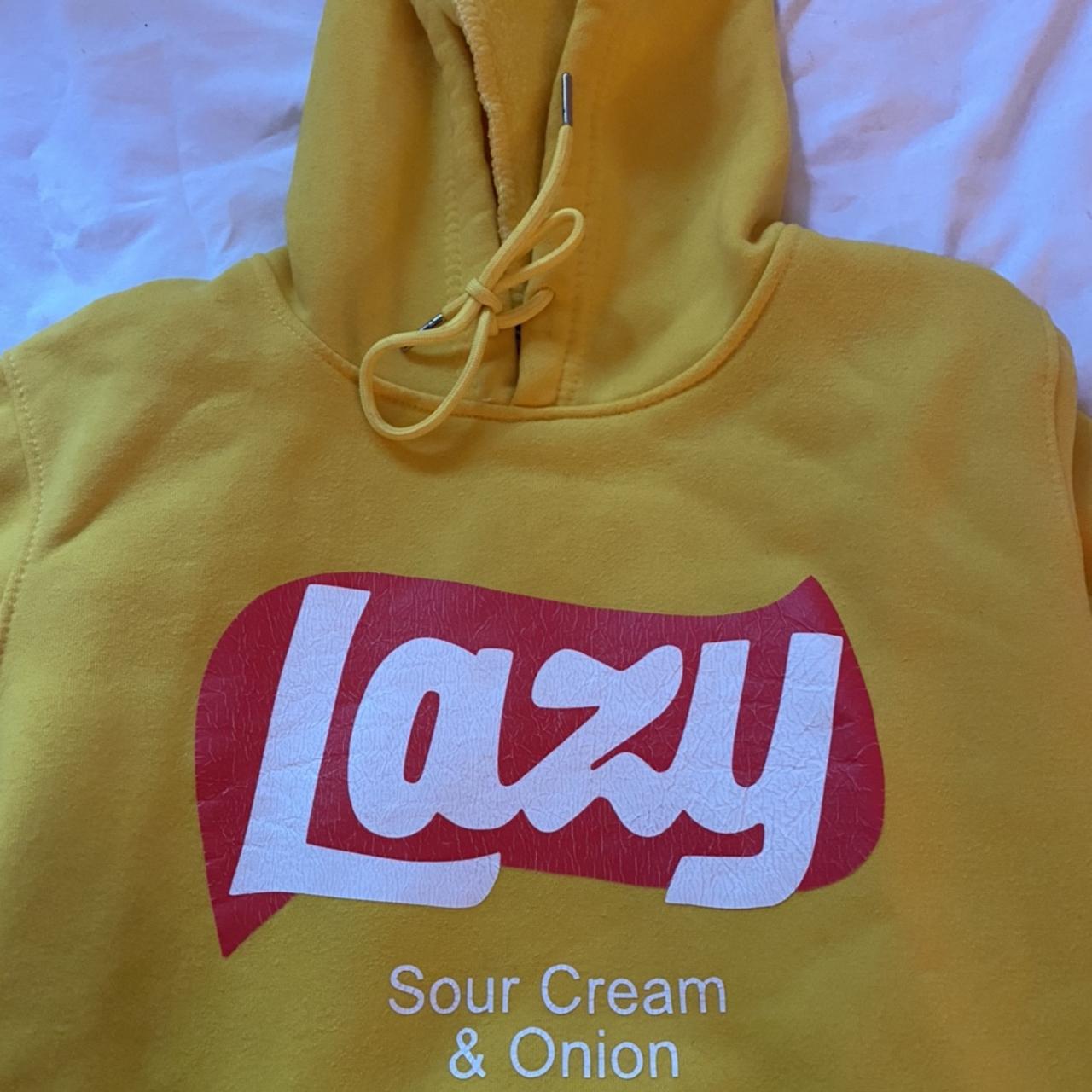 Lazy Yellow Hoodie Really cozy sweater for summer. Depop