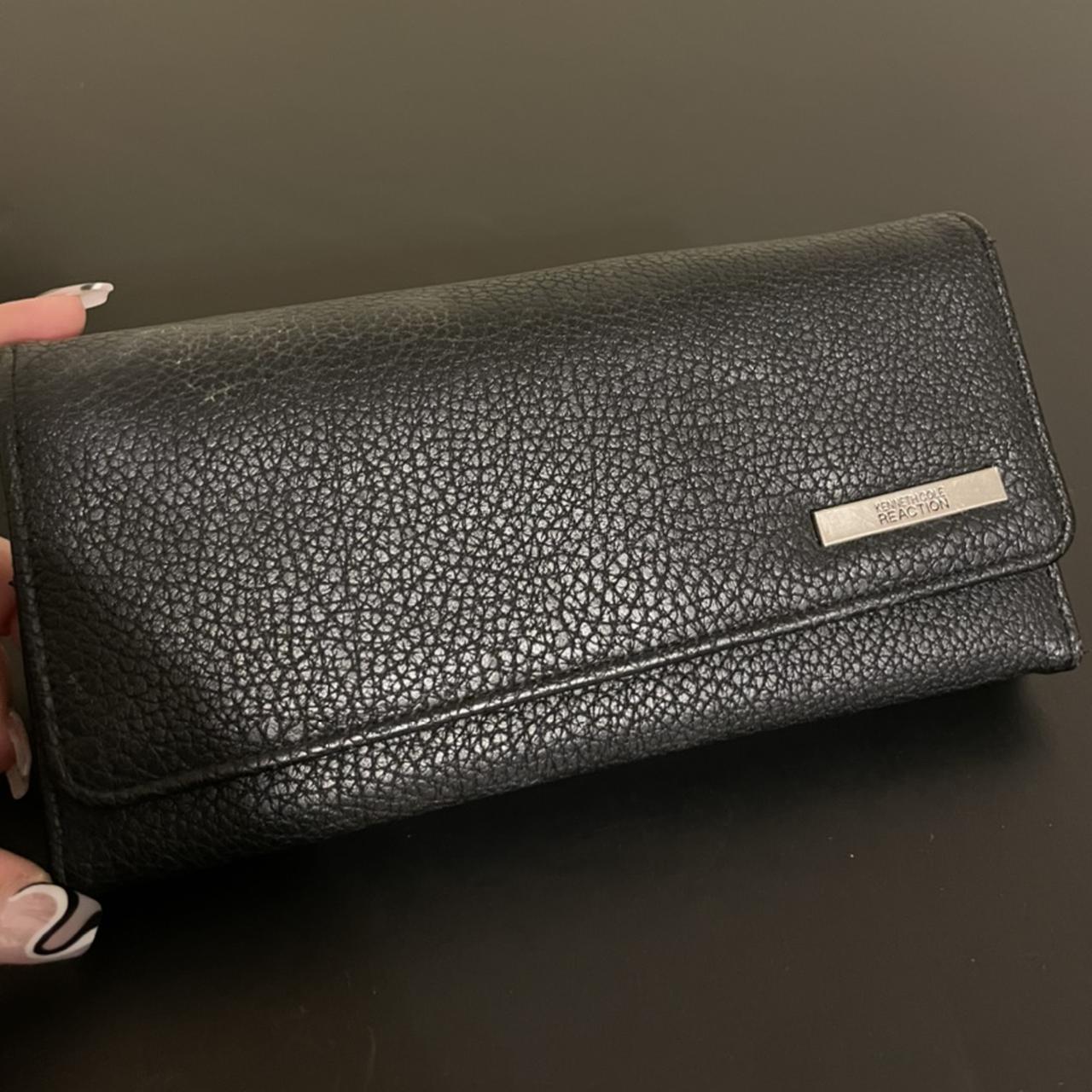 Kenneth Cole Reaction Black Leather Wallet - Depop