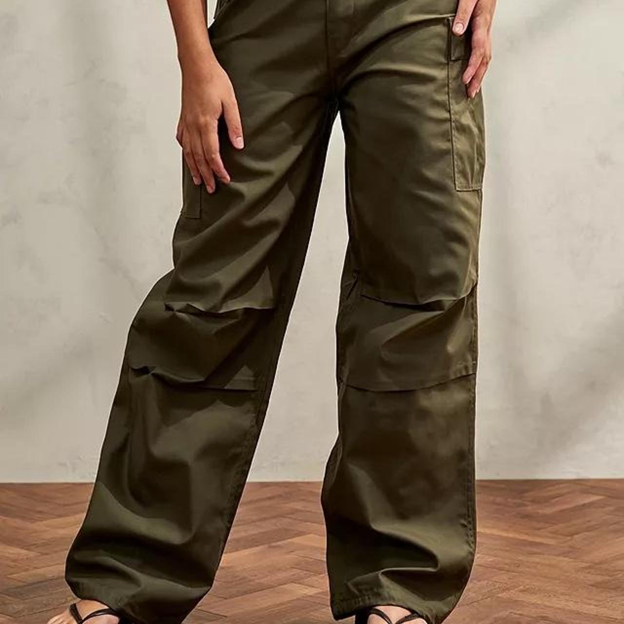 h&m green cargos