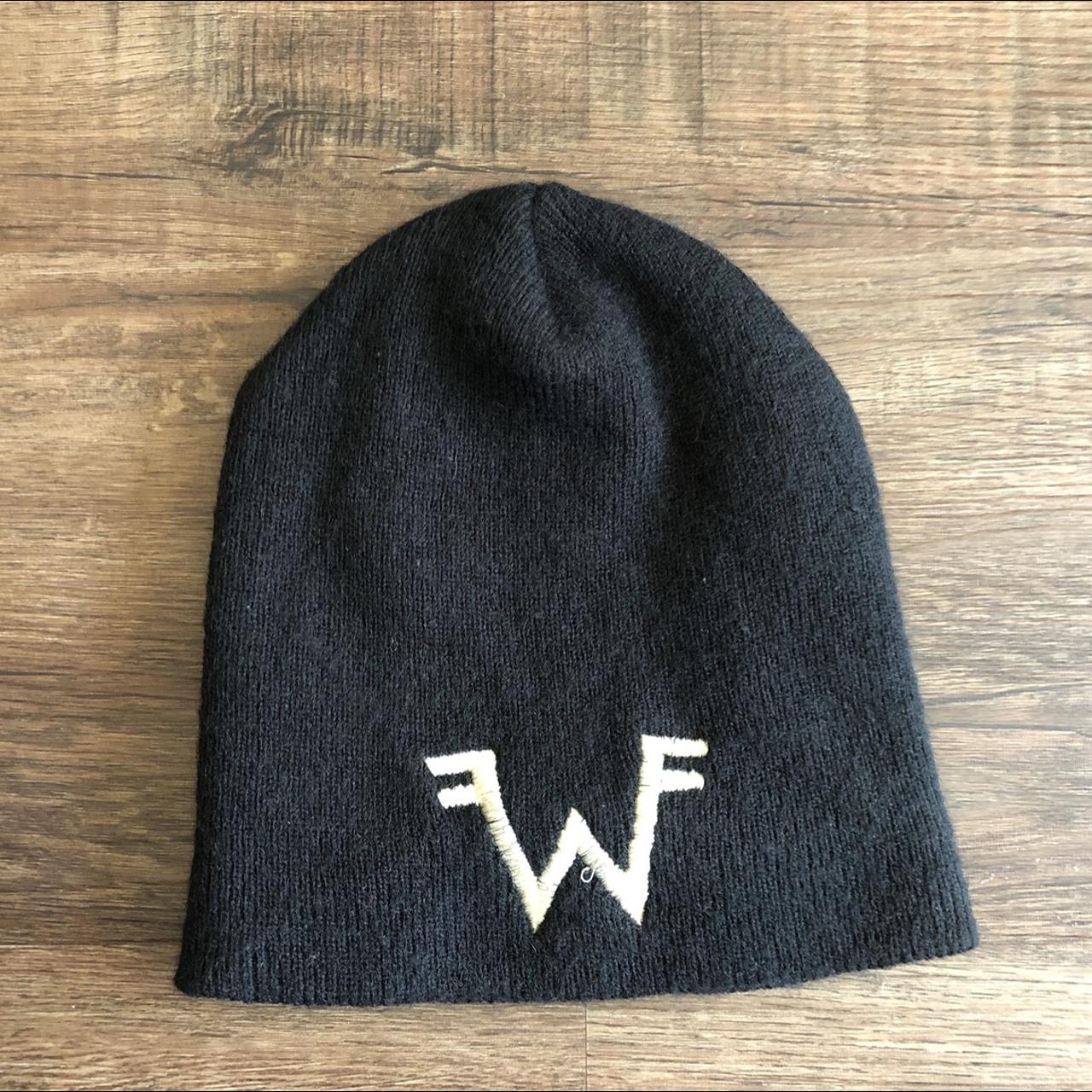 VTG WEEZER BEANIE HAT Made in USA Double Sided... - Depop