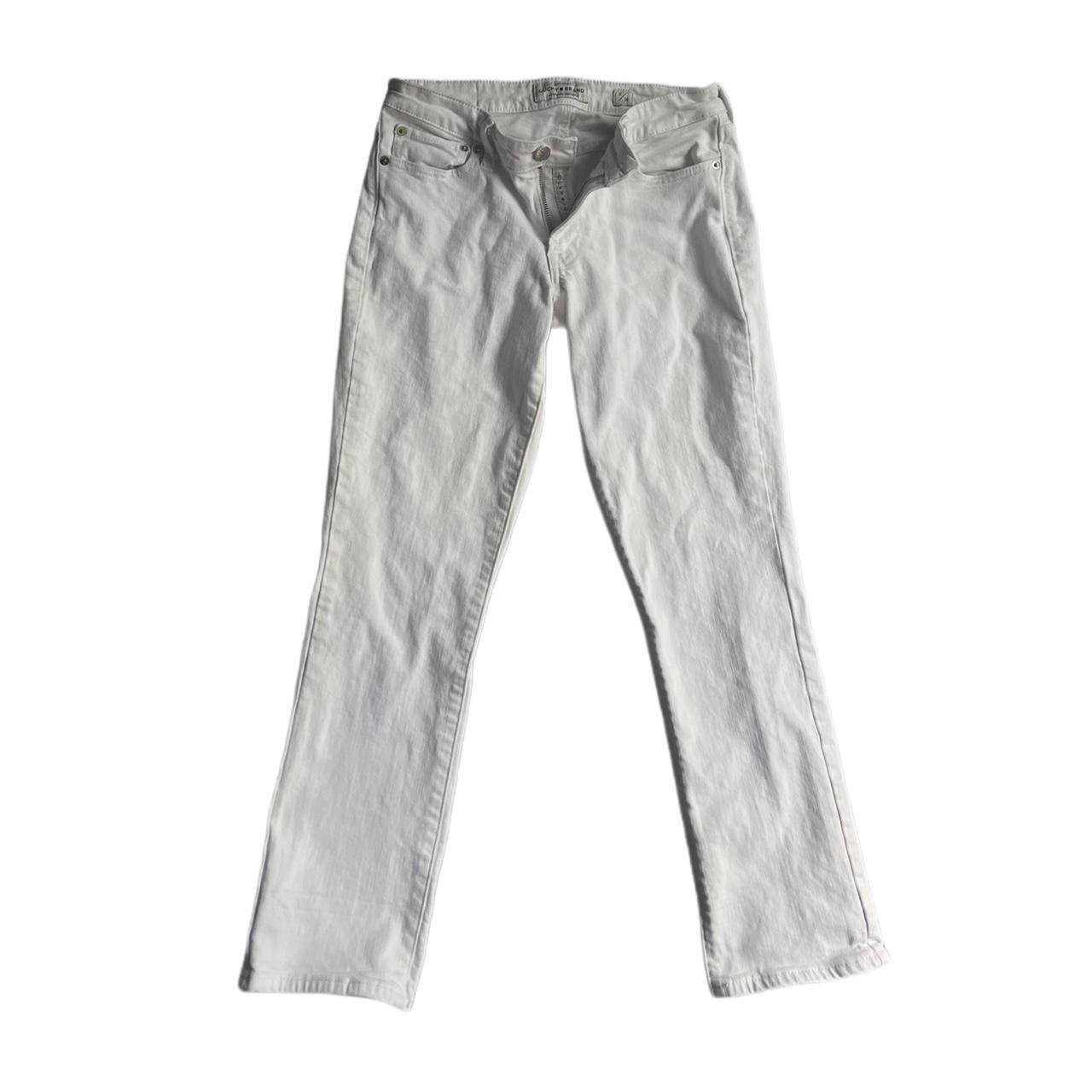 LUCKY BRAND WHITE JEANS DESCRIPTION: 