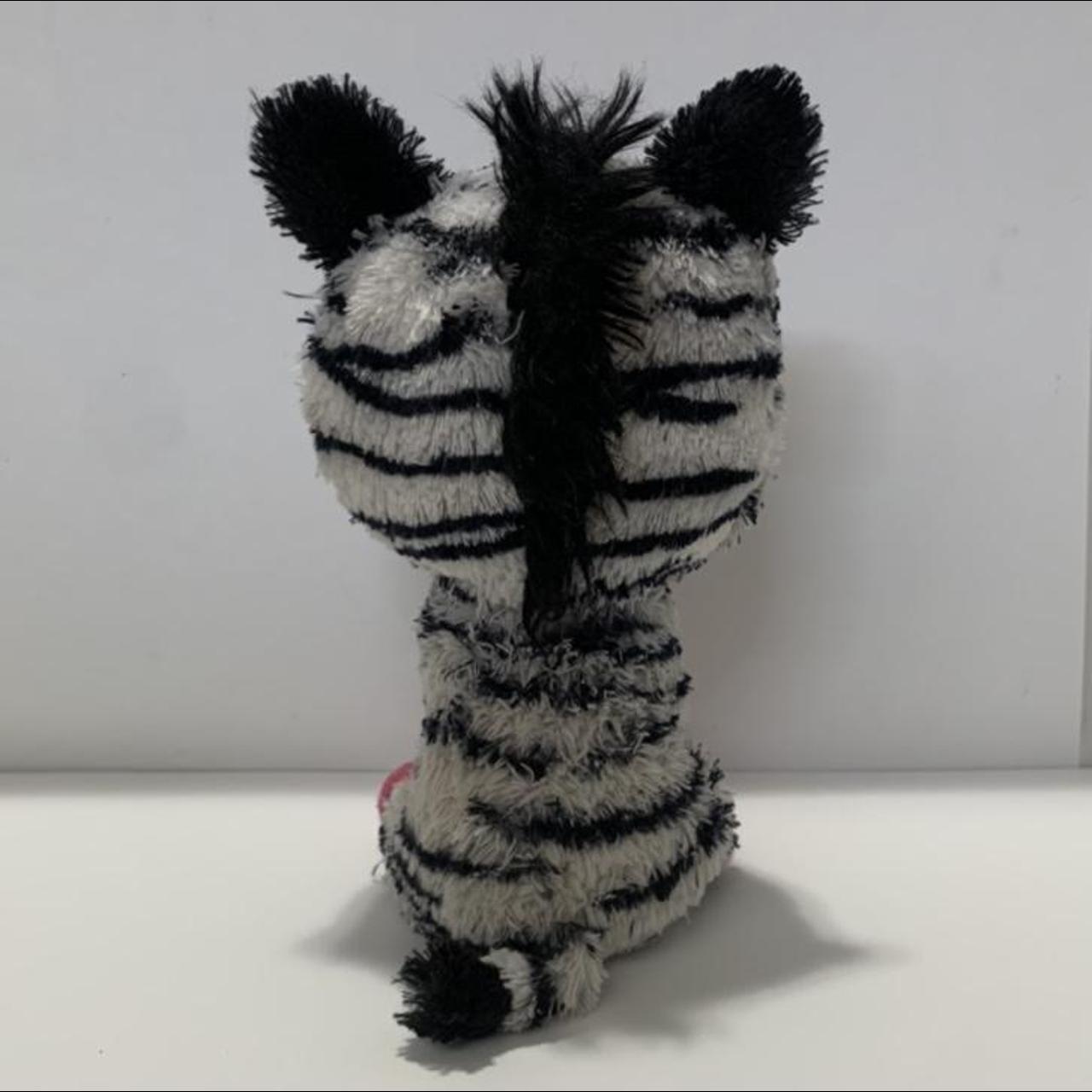 Zebra plush plushie stuffed animal ty beanie boo ... - Depop