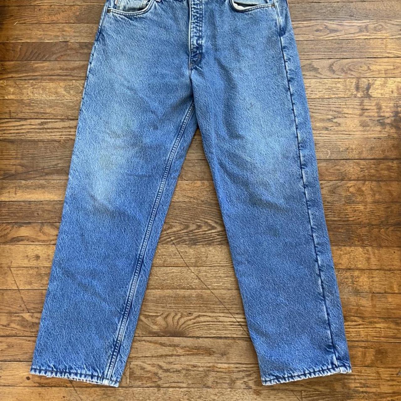 Carhartt fleece lined 36x32 denim jeans. Warm.... - Depop